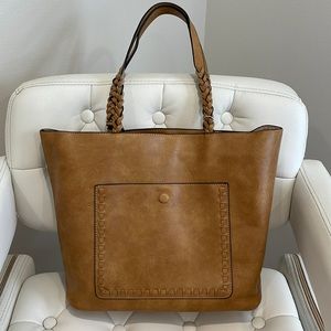 Gorgeous Camel color 3 in 1 Tote (Vegan)